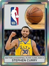 2024 Panini Prizm Steph Curry Gold Wave Prizm 8/10